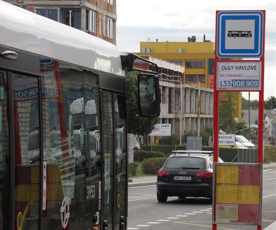 Zastávka Olgy Havlové na ikov.