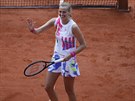 ÚSMV. eská tenistka Petra Kvitová slaví postup do semifinále Roland Garros.