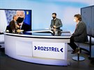 Sociolog Daniel Prokop a éf eské lékaské komory Milan Kubek v Rozstelu (9....