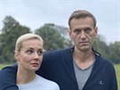Alexej Navalnyj s manelkou Julií (6. bezna 2020)