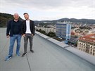 Podnikatelé Michal Eisner (vpravo) a Richard Spilka ped necelými dvma lety...