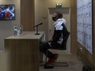 Sebastian Korda na virtuální tiskové konferenci na Roland Garros.
