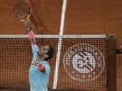 Rafael Nadal se raduje z postupu do semifinále Roland Garros.