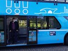 Ostravsk� doubledeckery vyjely na prvn� j�zdu m�stem.