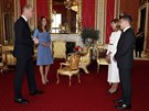 Britský princ William, vévodkyn Kate, ukrajinský prezident Volodymyr Zelenskyj...
