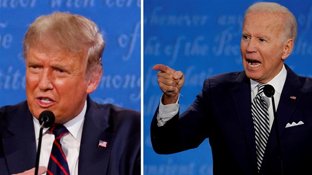 Donald Trump (vlevo) a Joe Biden