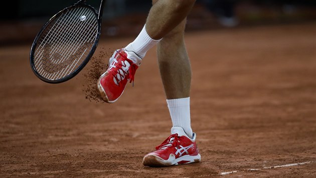 Momentka z tenisovho Roland Garros.