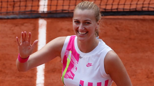 Petra Kvitov slav postup do semifinle Roland Garros.