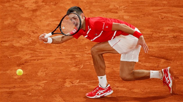 Novak Djokovi na Roland Garros.