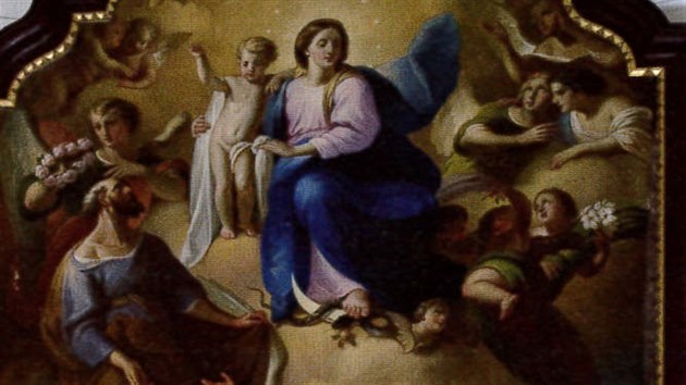 Franz Templer se mimo jin podlel svm obrazem Nanebevzet Panny Marie z roku 1863 na vzdob piaristickho kostela Nanebevzet Panny Marie v Bruntlu.
