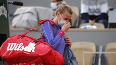 Petra Kvitová po prohraném semifinále Roland Garros.