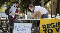 Pedbné prezidentské volby na Texaské univerzit v Austinu. (6. íjna 2020)