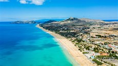 Zapomenutá, ale p�ekrásná plá� ostrova Porto Santo