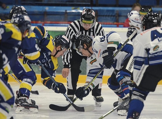 Momentka z prvoligového utkání šumperských hokejistů