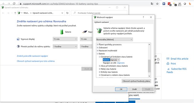 Tipy a triky pro Windows 10: čtyři rady, co prodlouží výdrž notebooku na  baterie - iDNES.cz