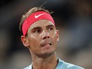 panl Rafael Nadal bhem finále Roland Garros.