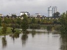 eka Morava v Olomouci pekroila v noci na tvrtek 2. stupe povodové...