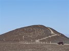 Archeologové na peruánské planin Nazca odkryli obrazec koky. (19. íjna 2020)