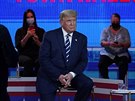 Souasný americký prezident Donald Trump pi prbhu ivého hodinového fóra NBC...