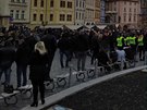 Na Staromstském námstí v Praze zaal protest namíen proti zmateným...