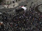 Na Staromstském námstí v Praze zaal protest namíen proti zmateným...