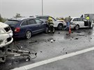 Hromadn nehoda na Praskm okruhu.