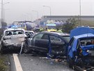 Hromadn nehoda pti aut na Praskm okruhu. (15.10.2020)