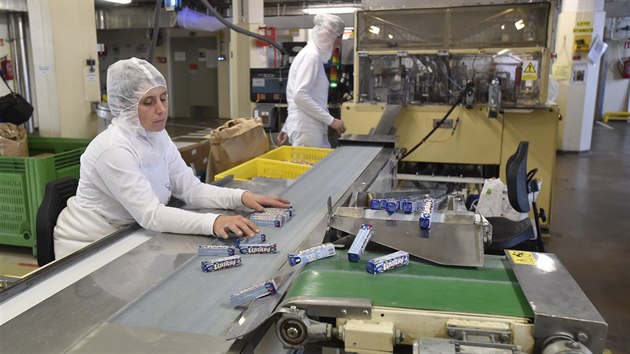 Výroba lentilek v závodu Sfinx Holešov, který je součástí společnosti Nestlé Česko. (19. listopadu 2019)