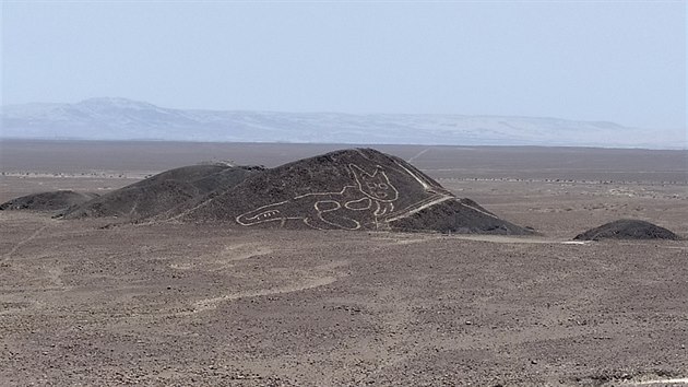 Archeologové na peruánské planině Nazca odkryli obrazec kočky. (19. října 2020)