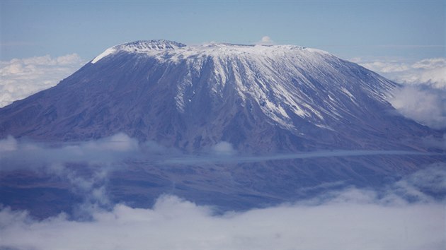 Vrchol hory Kilimandžáro v Tanzánii (22. listopadu 2007)