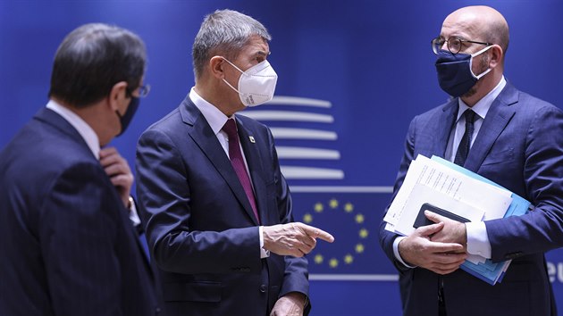 esk premir Andrej Babi na summitu EU (16. jna 2020)