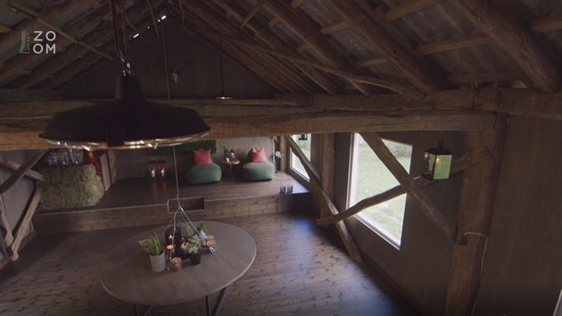 Nová podoba interiéru stodoly