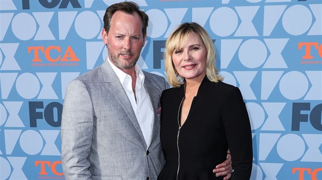 Kim Cattrallov a jej partner Russell Thomas (Los Angeles 7. srpna 2019)