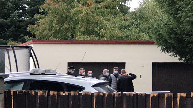 Policie vyetuje pobodn v Petrov u Prahy (16.10. 2020)