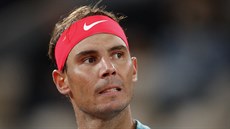 panl Rafael Nadal bhem finále Roland Garros.