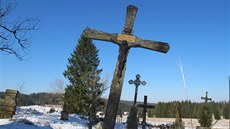 Za hbitovem v Pohoí na umav zaínají lesy Novohradských hor.