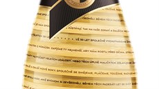 Llimitovaná edici jubilejní zlaté láhve Bohemia Sekt, 149 K