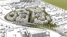 Urbanisticko-architektonickou koncepci nové čtvrti navrhl Ateliér Jakub Cigler...