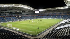 Pohled na stadion v izraelské Haif, kde se domácí reprezentace stetne s...