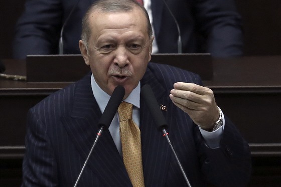 Turecký prezident Recep Tayyip Erdo&#287;an odsoudil svou karikaturu na...