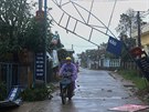 Následky ádní tajfunu Molave ve stedním Vietnamu. (28. íjna 2020)
