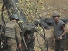 Arméntí vojáci, kteí v oblasti Náhorního Karabachu bojují v první linii proti...