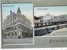 Historick pohlednice zachycujc celou secesn budovu. Vyrostla roku 1906 jako...