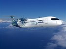 Koncept letadla s vodíkovým pohonem ZEROe od francouzské spolenosti Airbus....