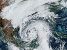 Satelitní obrázek hurikánu Zeta. (27. íjna 2020)