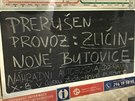 Technick zvada peruila provoz Metra B na trase Zlin - Nov Butovice.(21....