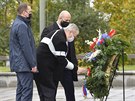 Prezident Milo Zeman poloil kvtiny k hrobu neznámého vojína u Národního...