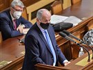 Ministr zdravotnictví Roman Prymula hovoí na schzi Poslanecké snmovny 20....
