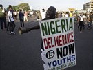 V Nigérii lidé protestovali proti policejní brutalit. (20. íjna 2020)