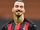 Zlatan Ibrahimovic z AC Milán práv zahodil penaltu v utkání Evropské ligy...